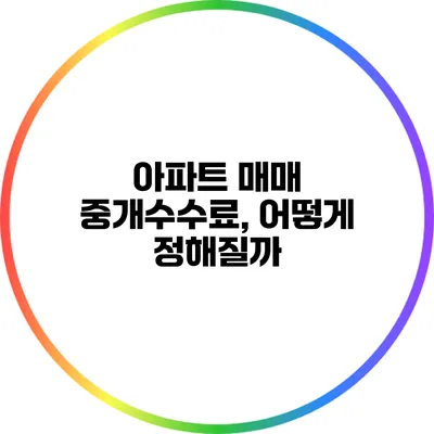 아파트 매매 중개수수료, 어떻게 정해질까?